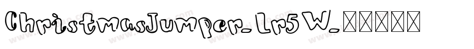 ChristmasJumper-Lr5W字体转换