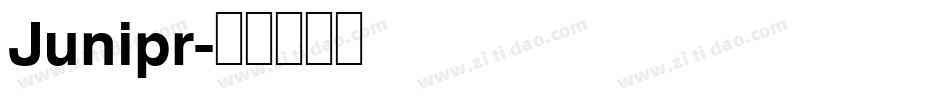 Junipr字体转换