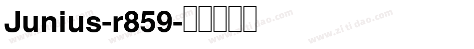 Junius-r859字体转换