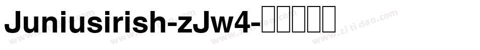 Juniusirish-zJw4字体转换
