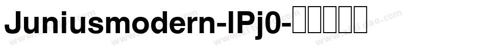 Juniusmodern-lPj0字体转换