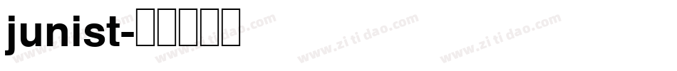junist字体转换