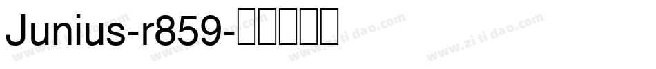 Junius-r859字体转换