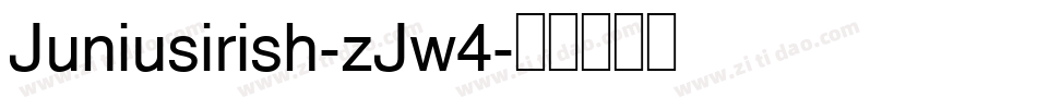 Juniusirish-zJw4字体转换
