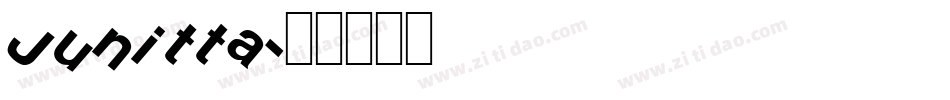 Junitta字体转换