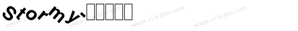 Stormy字体转换