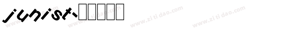 junist字体转换