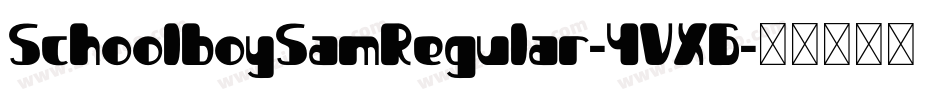 SchoolboySamRegular-4VX6字体转换