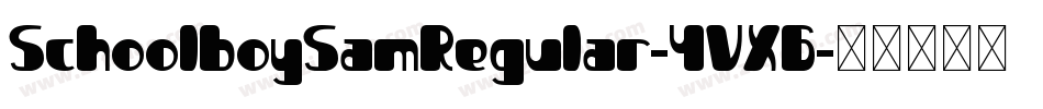 SchoolboySamRegular-4VX6字体转换