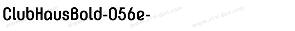 ClubHausBold-O56e字体转换