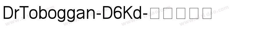 DrToboggan-D6Kd字体转换
