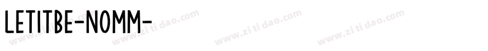 LetItBe-nOmM字体转换