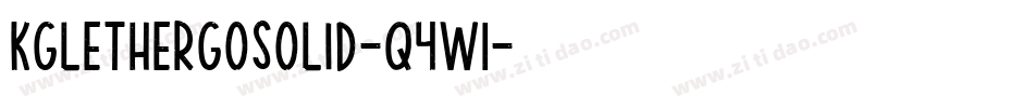 KgLetHerGoSolid-q4W1字体转换