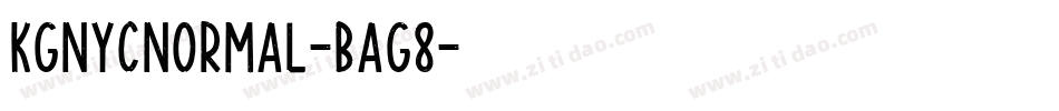 KgNycNormal-BaG8字体转换