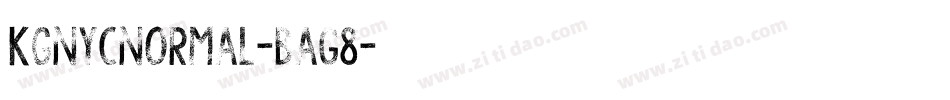 KgNycNormal-BaG8字体转换