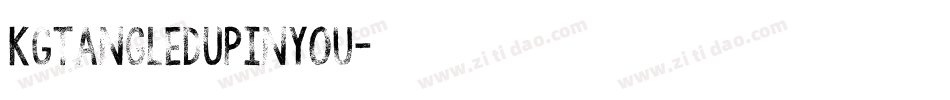 KGTangledUpInYou字体转换