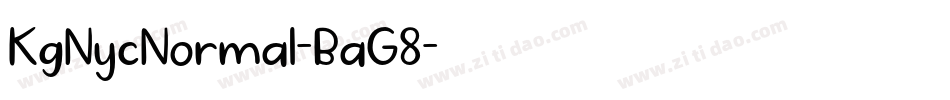 KgNycNormal-BaG8字体转换