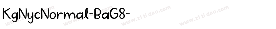 KgNycNormal-BaG8字体转换