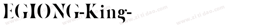 EGIONG-King字体转换