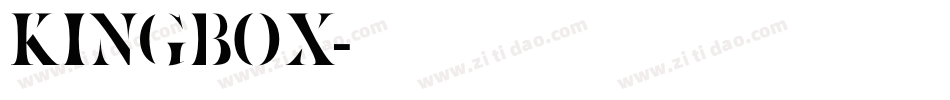 KINGBOX字体转换