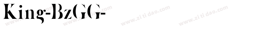 King-BzGG字体转换