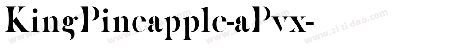 KingPineapple-aPvx字体转换