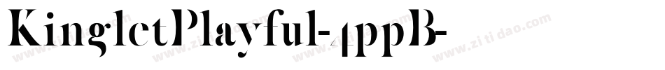 KingletPlayful-4ppB字体转换