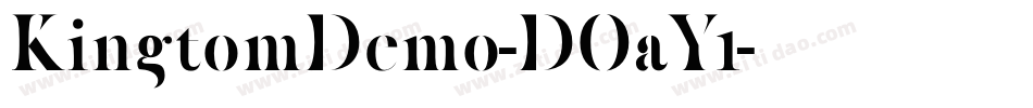 KingtomDemo-DOaY1字体转换