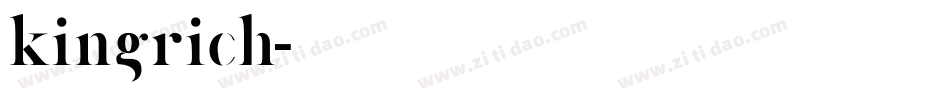 kingrich字体转换