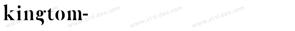 kingtom字体转换