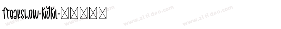 Freakshow-KYKl字体转换