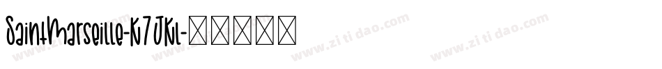 SaintMarseille-K7JKl字体转换
