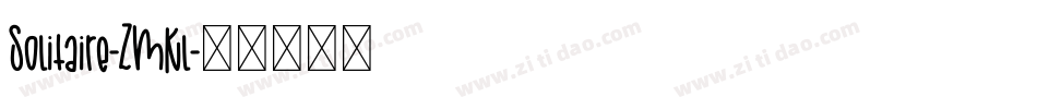 Solitaire-ZMKl字体转换