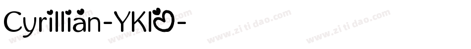 Cyrillian-YKlO字体转换