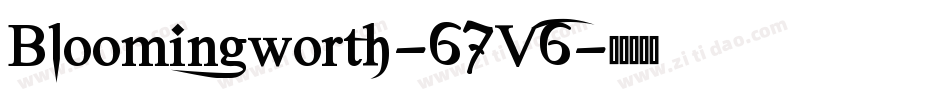 Bloomingworth-67V6字体转换