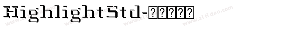 HighlightStd字体转换