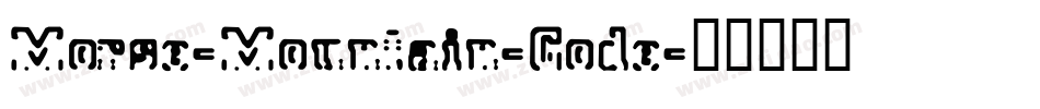 Morse-Mountain-Code字体转换
