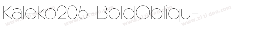 Kaleko205-BoldObliqu字体转换 Kaleko205-BoldObliqu字体转换