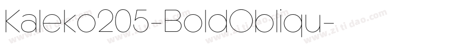 Kaleko205-BoldObliqu字体转换 Kaleko205-BoldObliqu字体转换