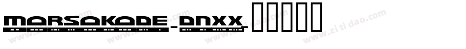 MorsoKode-dnXX字体转换