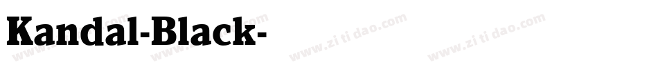 Kandal-Black字体转换