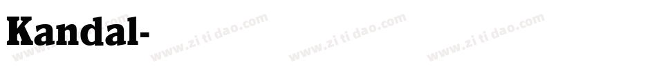 Kandal字体转换