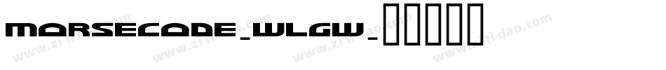 MorseCode-wlGw字体转换