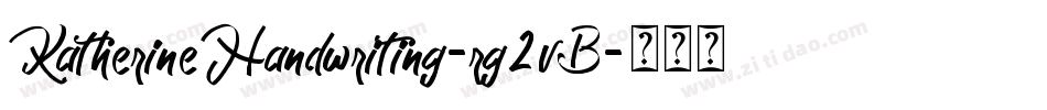 KatherineHandwriting-rg2vB字体转换