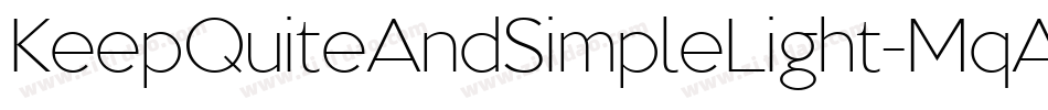 KeepQuiteAndSimpleLight-MqAw字体转换