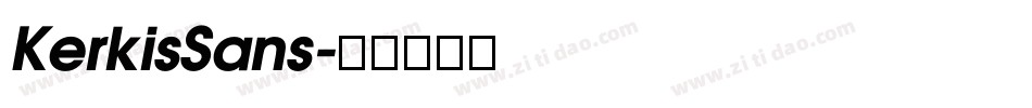 KerkisSans字体转换