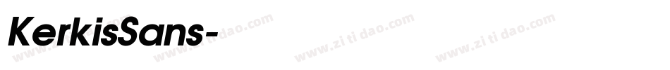 KerkisSans字体转换