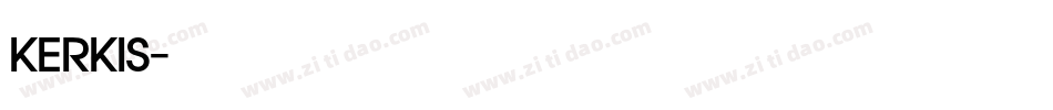 kerkis字体转换