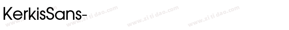 KerkisSans字体转换