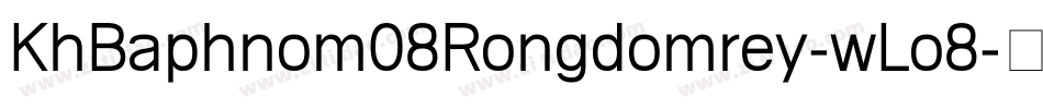 KhBaphnom08Rongdomrey-wLo8字体转换